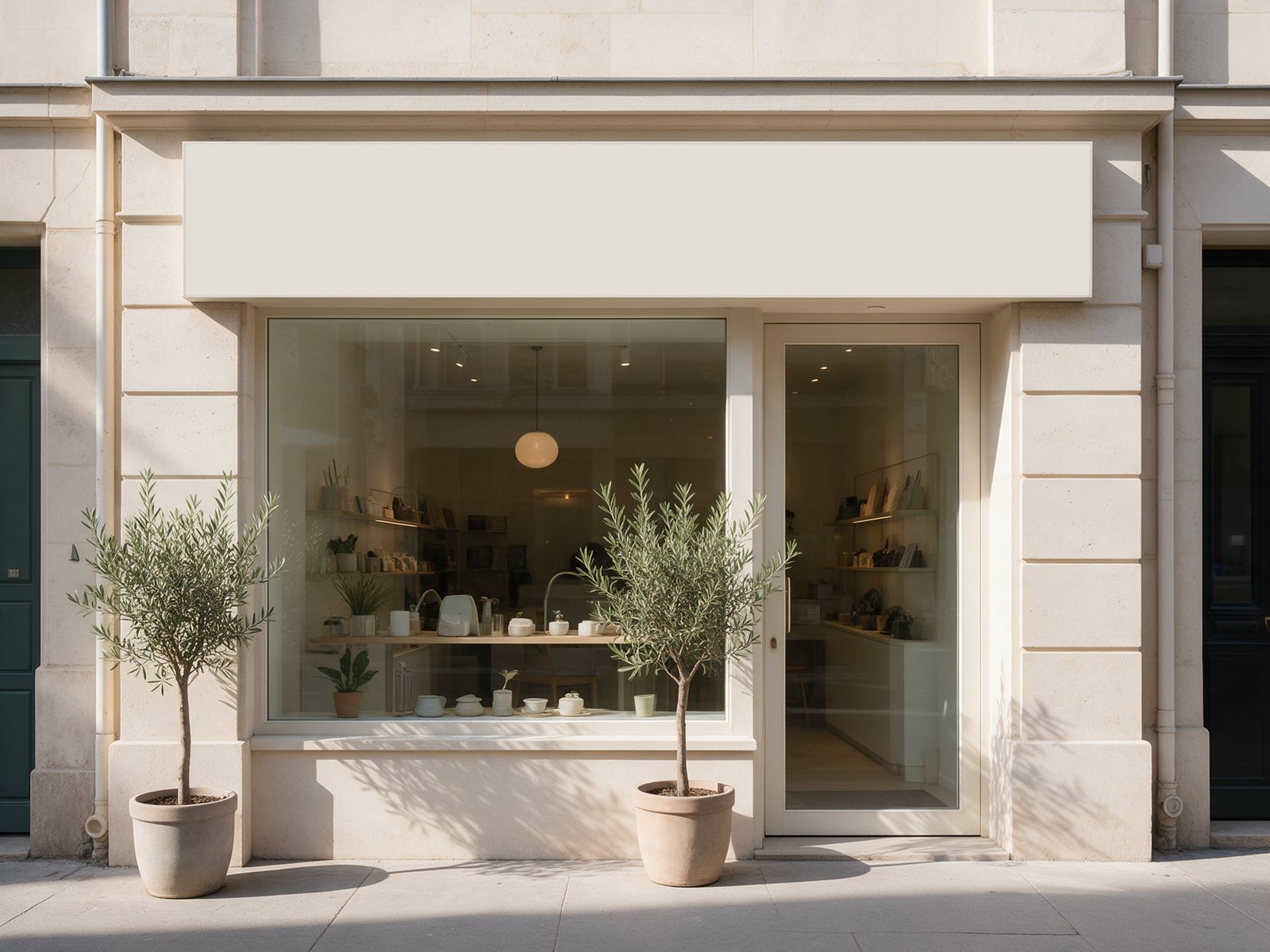 Shop sign mockup