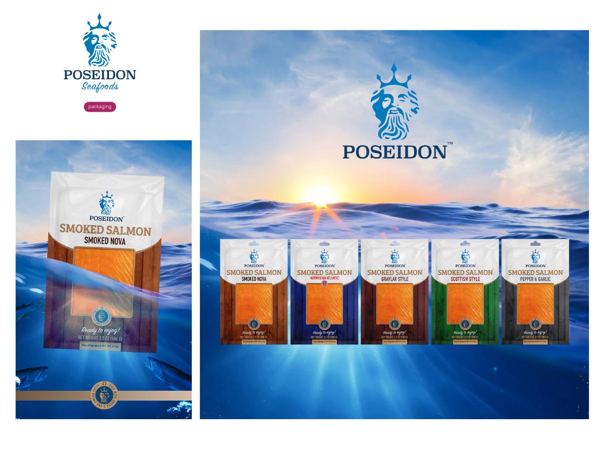 Poseidon Seafoods — Packaging and product range