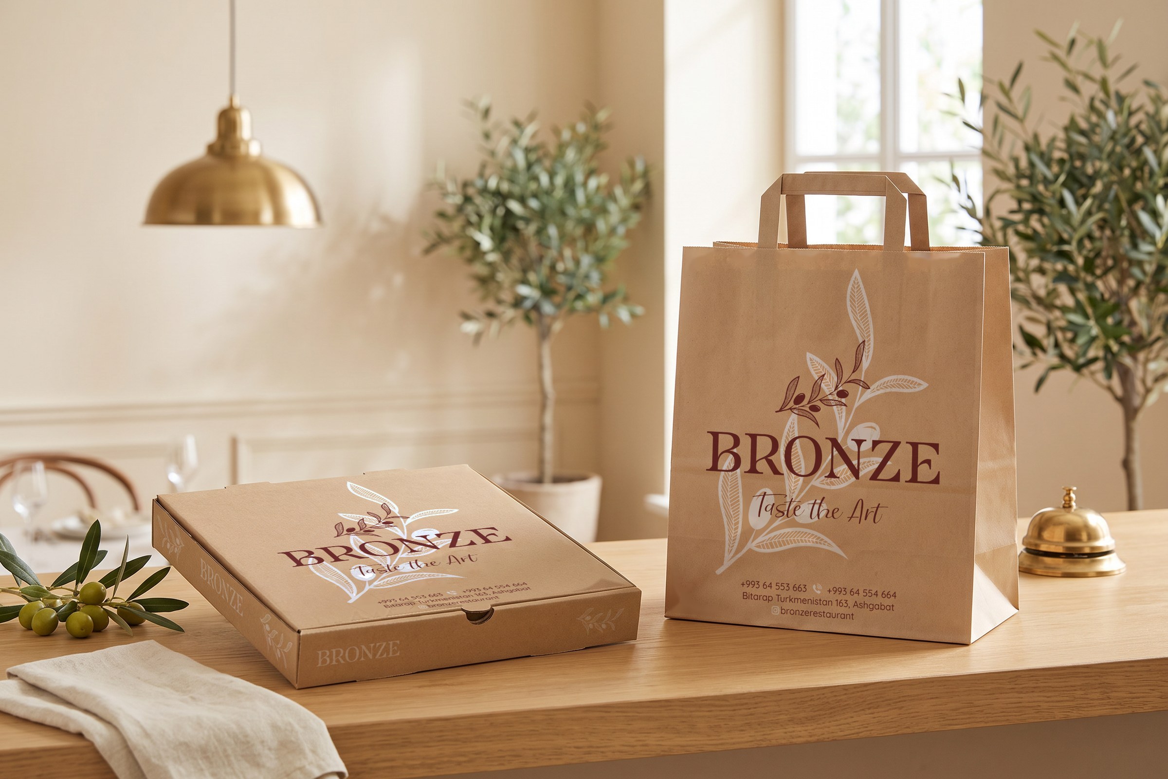 Bronze — Restaurant identity & packaging
