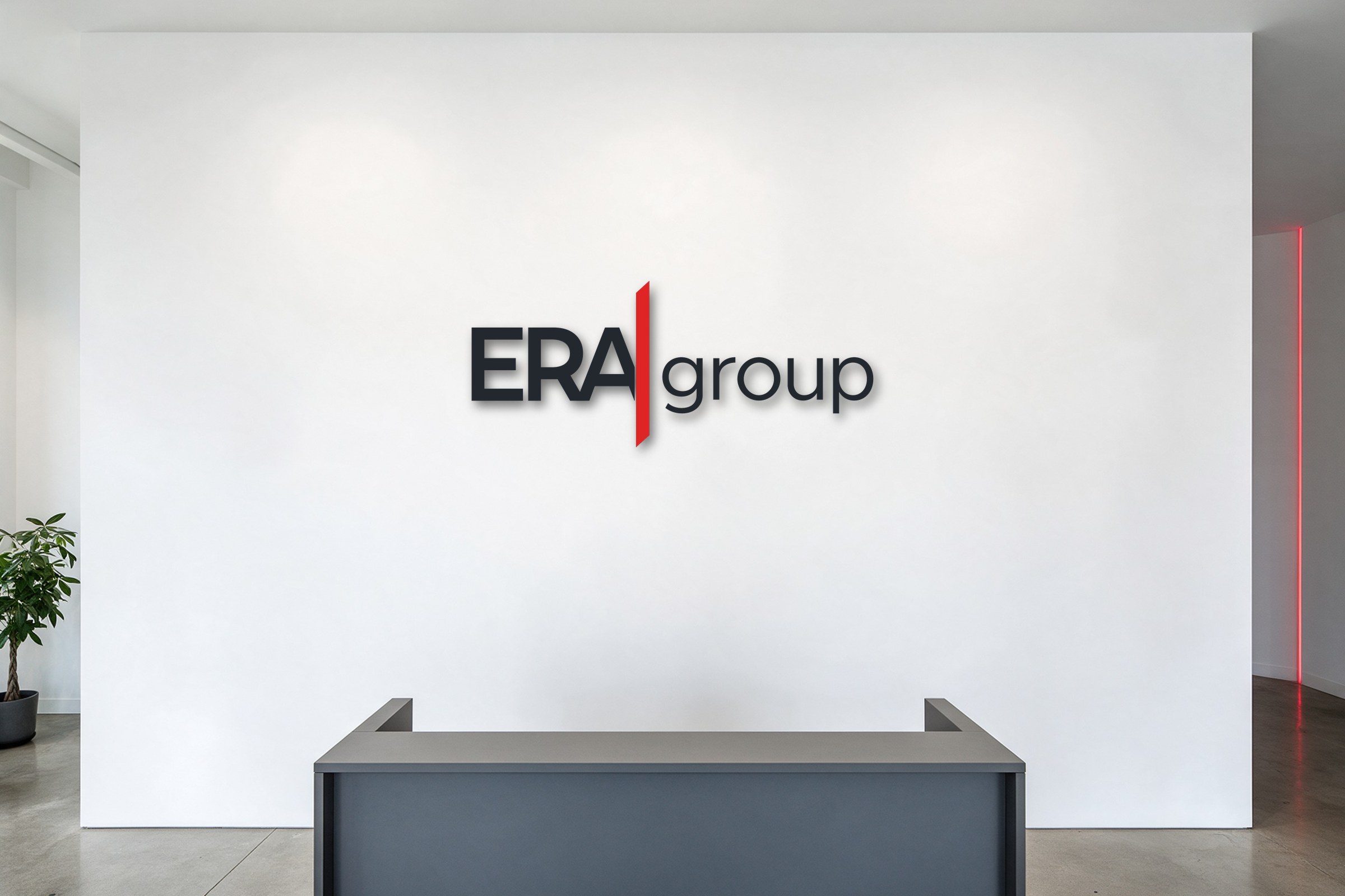 ERA Group identity on a reception wall