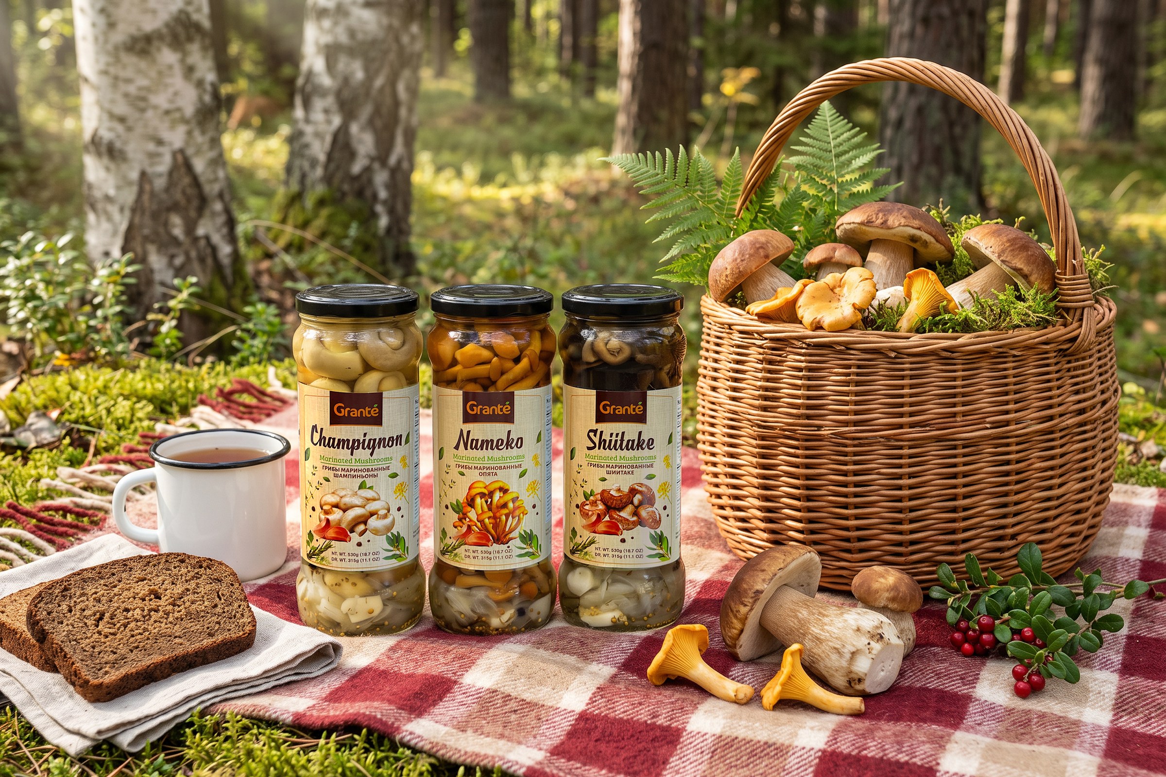 Grante — Marinated & brined mushrooms