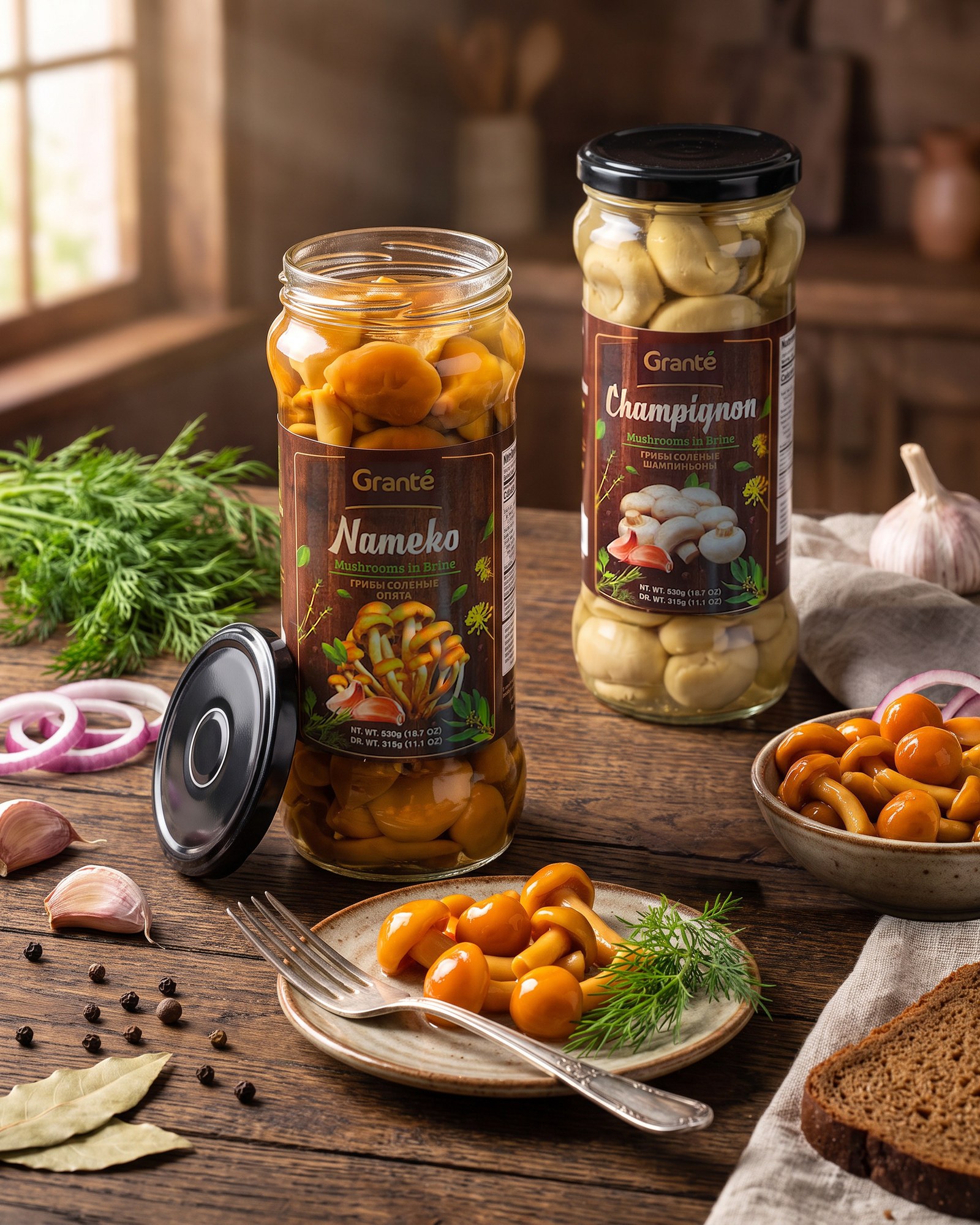Grante — Marinated & brined mushrooms