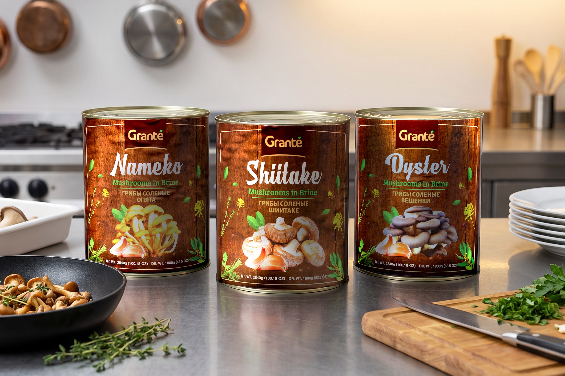 Grante — Marinated & brined mushrooms