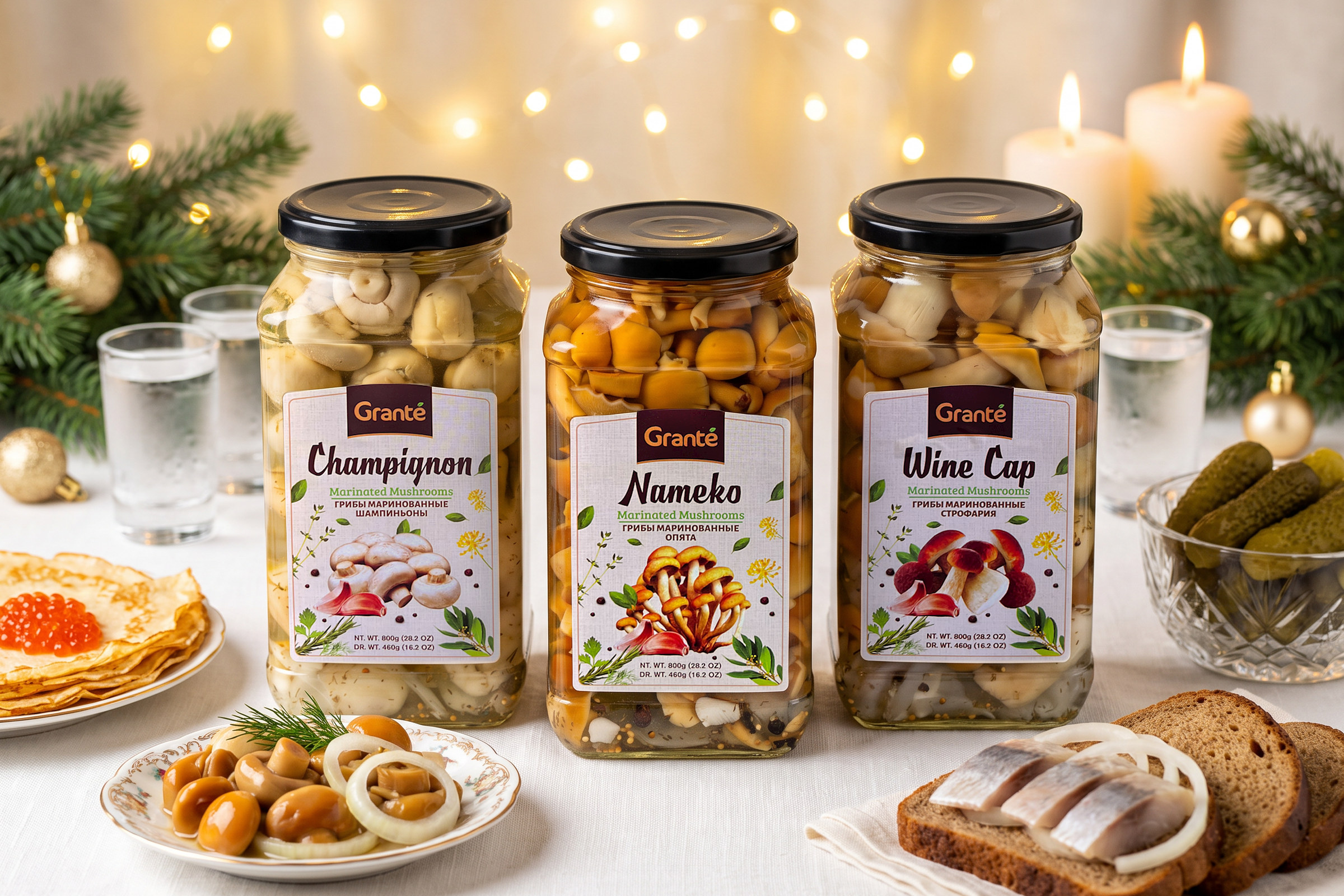 Grante — Marinated & brined mushrooms