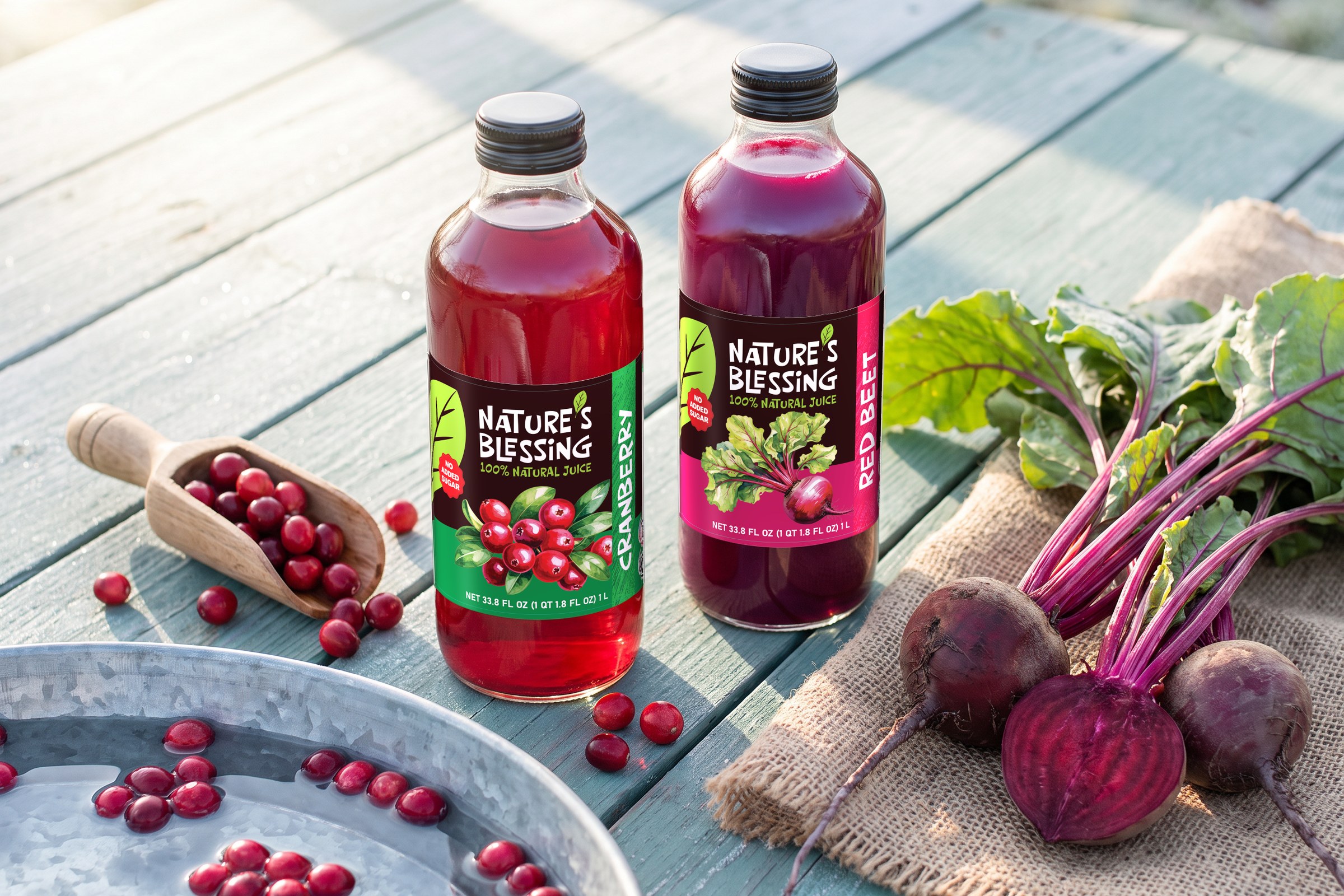 Nature’s Blessing — 100% natural juices